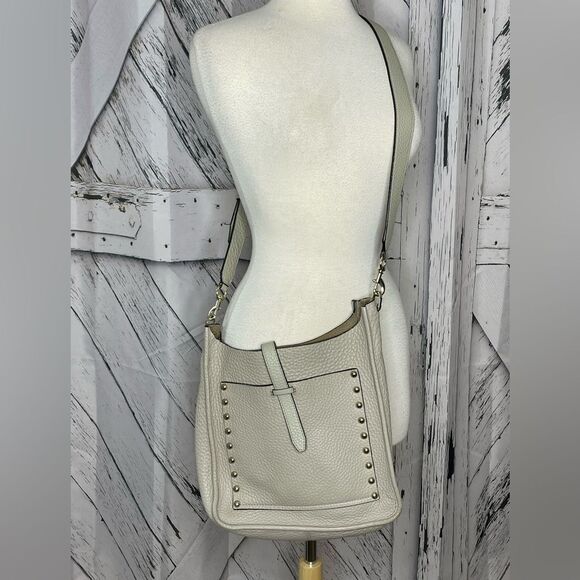 Rebecca Minkoff Handbags - Rebecca Minkoff studded crossbody bag taupe, soft pebbled genuine leather